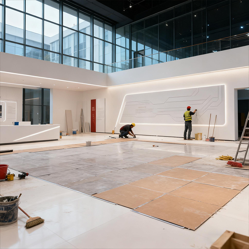 Flexible Space Steel Auto Showroom Display Hall