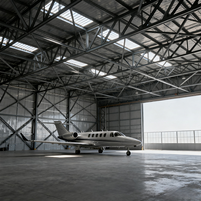 Large-Span Steel Structure Hangar