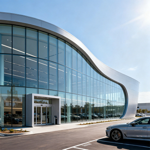 Flexible Space Steel Auto Showroom Display Hall