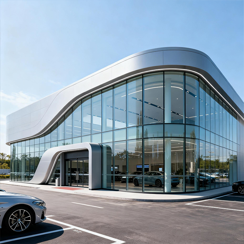 Flexible Space Steel Auto Showroom Display Hall