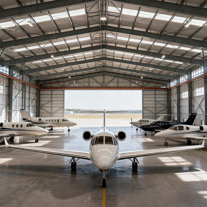 Large-Span Steel Structure Hangar