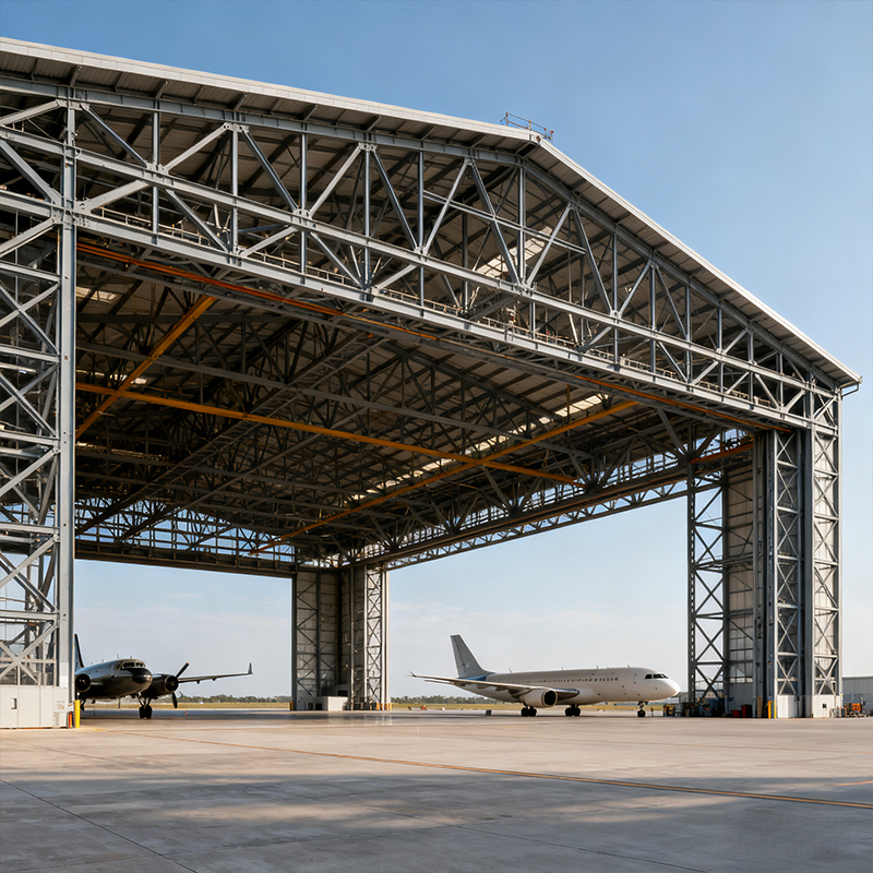 Large-Span Steel Structure Hangar