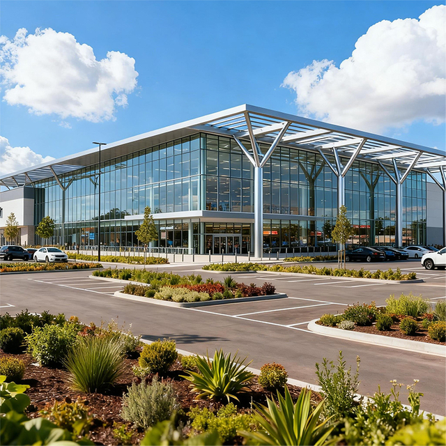 Energy-Saving Steel Structure for Shopping Centers