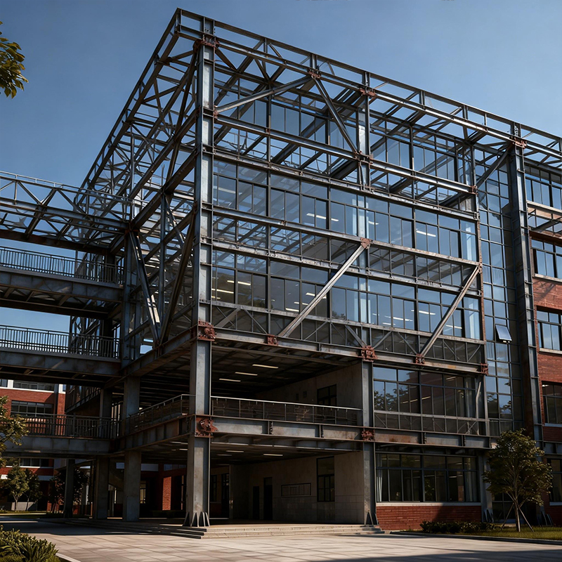 Safe Durable Steel Structure Teaching Building