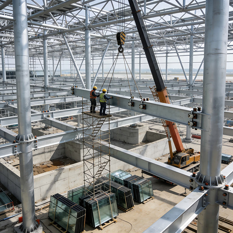 Prefab Steel Structure Airport Terminal Building